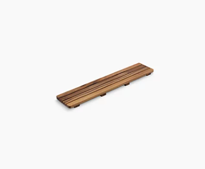 Kohler Groove Teak Drain Cover 32" Receptor