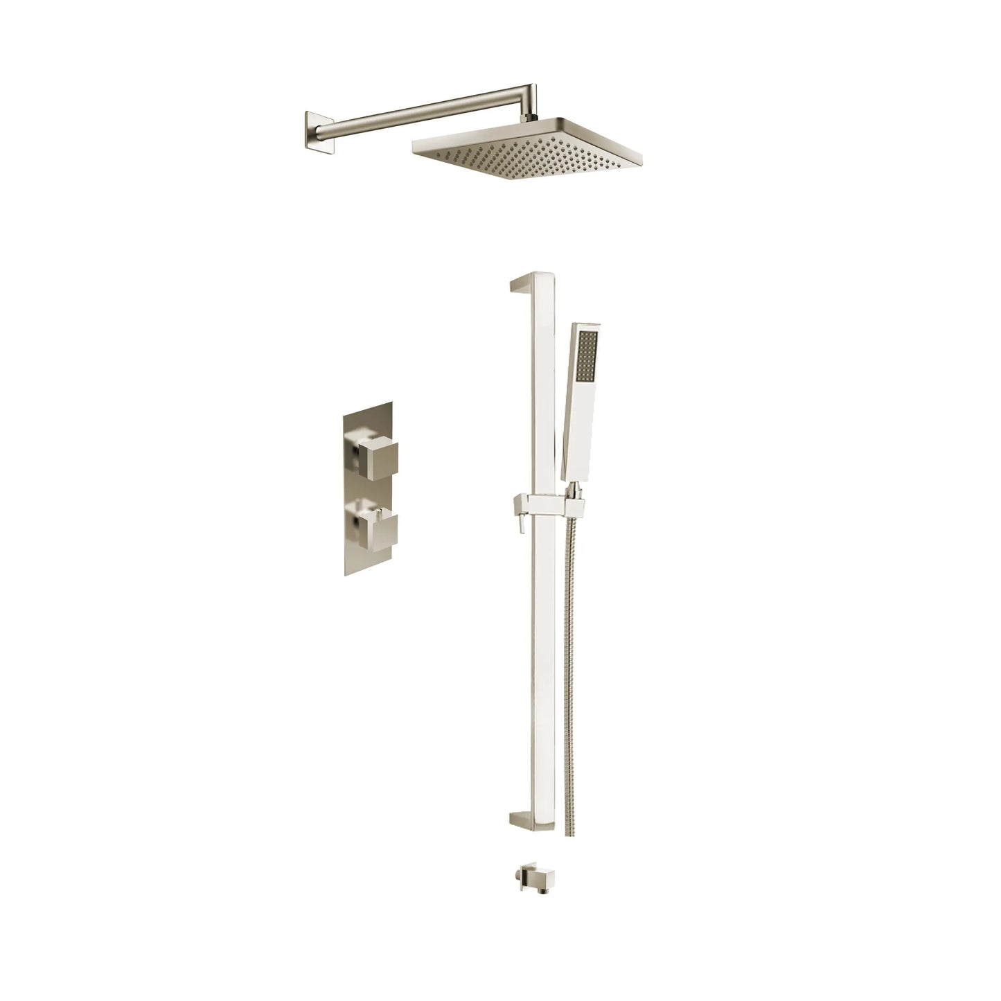 Ensemble de douche Aquadesign Products (Système X11), nickel brossé