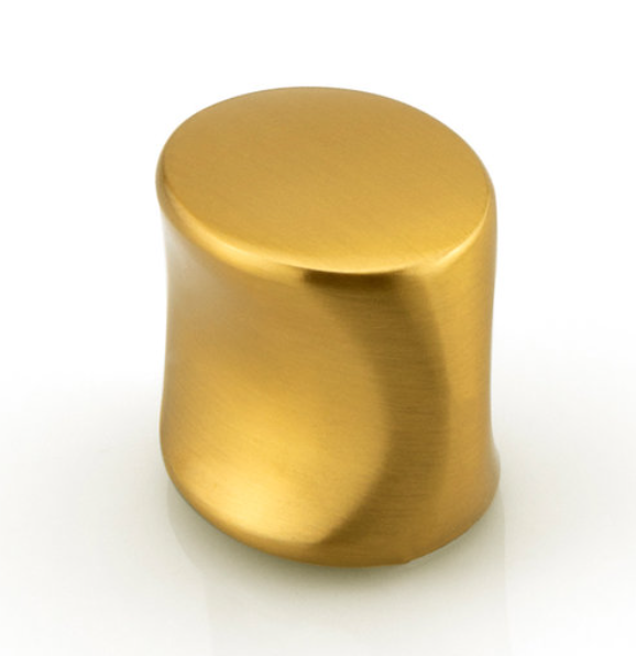 Marathon Hardware Iona Modern Knob (9632) - Brushed Brass