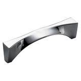 Pomelli Designs Maryhill 4 Inch Cabinet Pull Handle- Chrome - Renoz