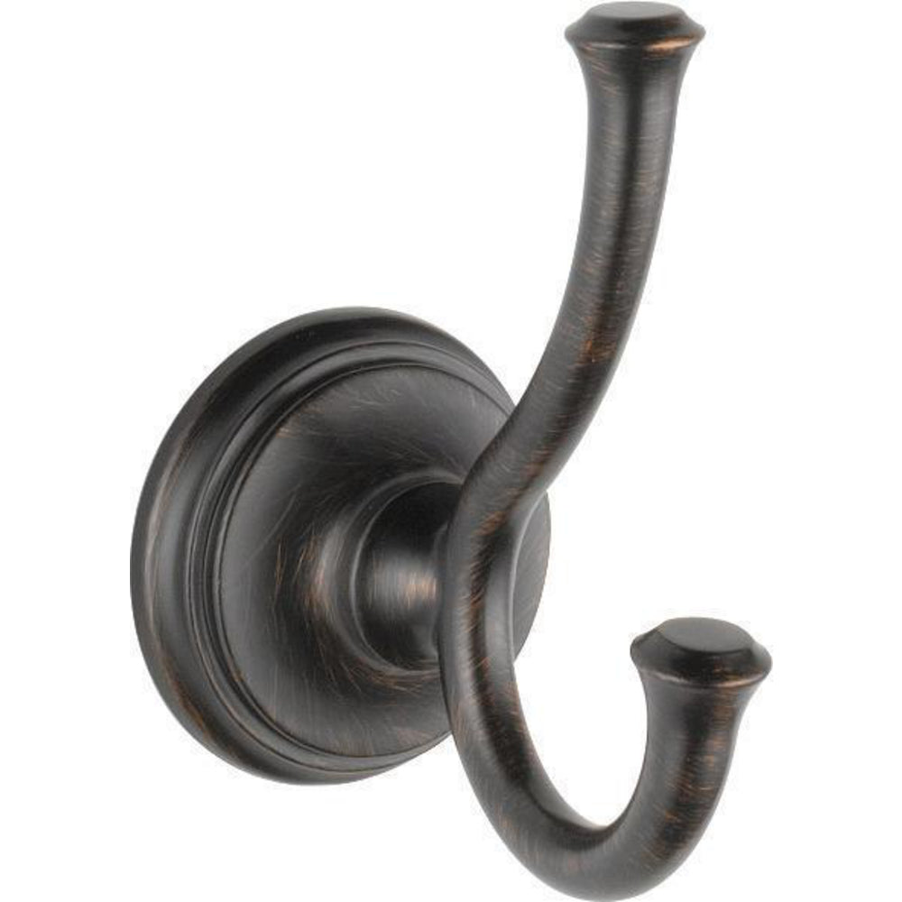 Delta CASSIDY Double Robe Hook- Venetian Bronze