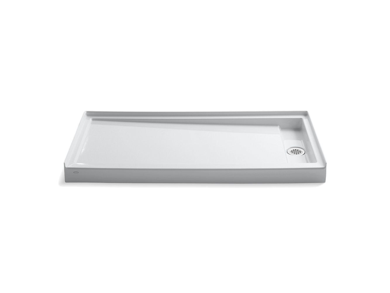 Kohler Groove Base de douche à seuil unique, 60 po x 32 po, drain à droite, blanc