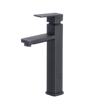 Stylish Daysi 12" Single Hole Single Handle Vessel Bathroom Faucet in Matte Black B-121N - Renoz