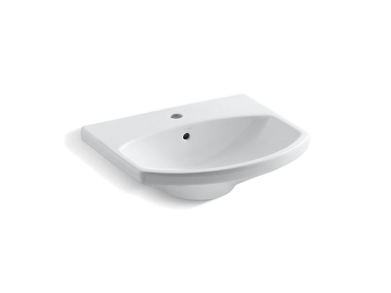 Kohler Cimarron 21" X 12-3/4" Bathroom Sink With Single Hole Faucet Hole - White