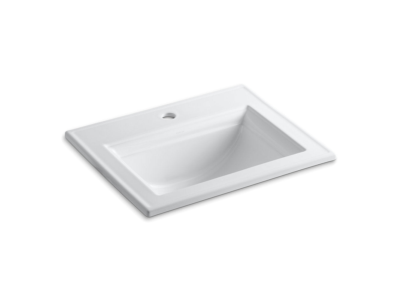 Kohler Memoirs Stately 22-3/4" X 18" Drop-In Bathroom Sink With Single Faucet Hole - White