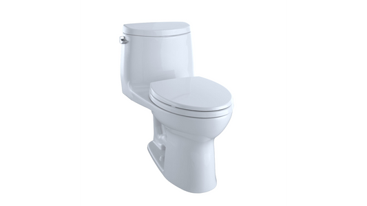 Toilette monobloc Toto Ultramax II, cuvette allongée 1,28 GPF Hauteur 28,75" Hauteur du siège 17,25"