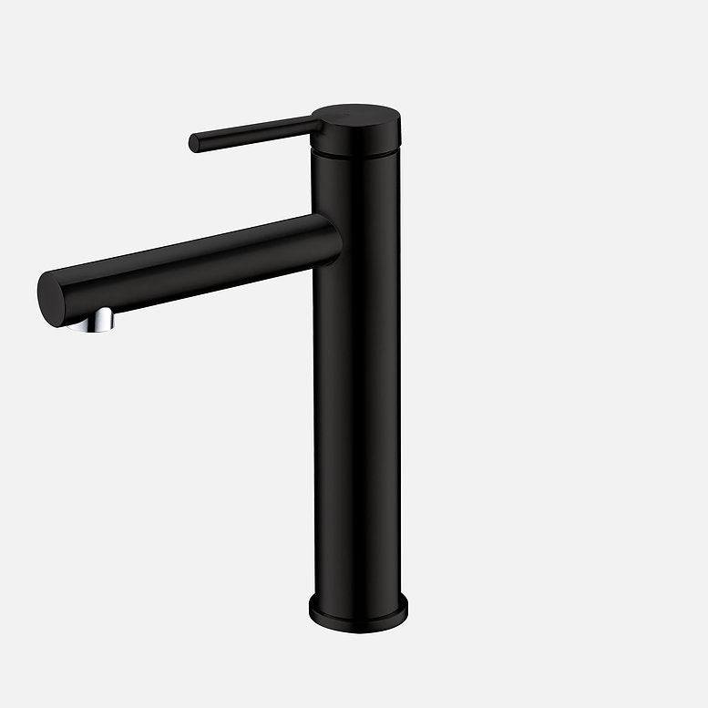 Stylish Stylish Carol Bathroom Faucet Single Handle Matte Black Finish B-123N - Renoz