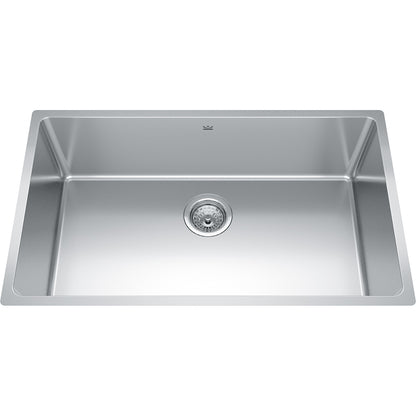 Kindred Brookmore 30.5" x 18.12" Undermount Single Bowl Stainless Steel Kitchen Sink - Renoz