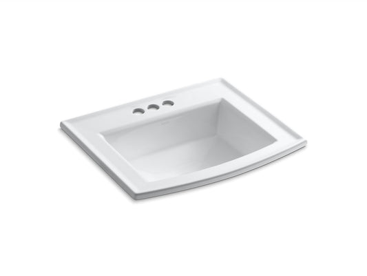 Kohler Archer 22-5/8" X 19-7/16" Drop-In Bathroom Sink With 4" Centerset Faucet Holes