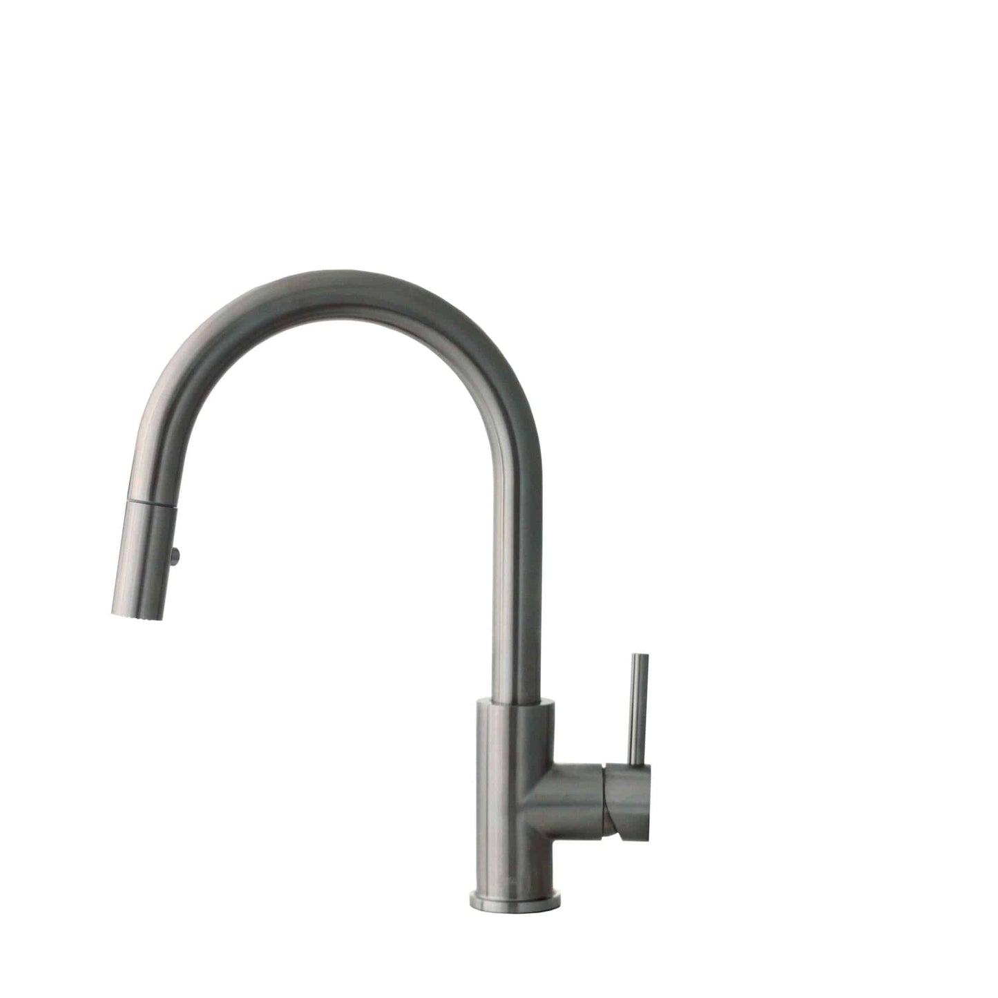 Stylish Modena 14" Kitchen Faucet Single Handle Pull Down Dual Mode Stainless Steel GunMetal Finish K-131P - Renoz