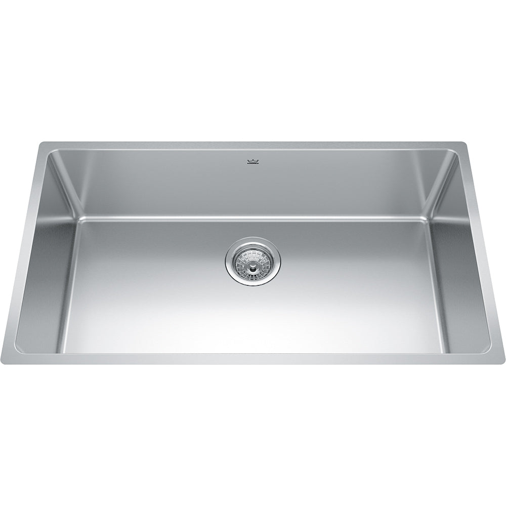 Kindred Brookmore 32.5" x 18.12" Undermount Single Bowl Stainless Steel Kitchen Sink - Renoz