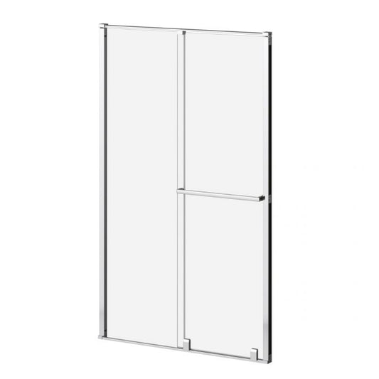 Porte de douche coulissante Kalia BALANCIA 48" x 79" avec verre transparent - Chrome brillant