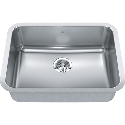 Kindred Steel Queen 24.75" x 18.75" Single Bowl Undermount Kitchen Sink Stainless Steel - Renoz