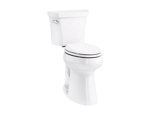 Kohler Highline Tall Two Piece Elongated 1.28 Gpf Tall Height Toilet 19" Seat Height (Seat Sold Separately)