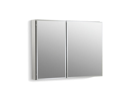 Kohler 35" W X 26" H Aluminum Two Door Medicine Cabinet With Mirrored Doors Beveled Edges