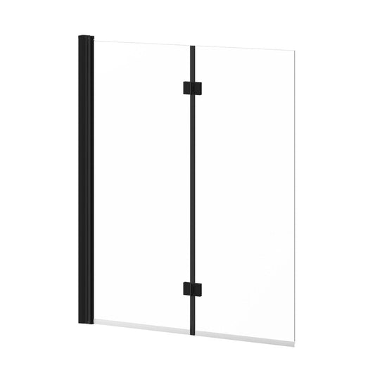 Kalia SPEC Flip 90° 46" x 56" Bathtub Pivot Doors- Matte Black