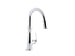 Kohler Bellera Single Hole Or Three Hole Kitchen Sink Faucet With Pull Down 16-3/4