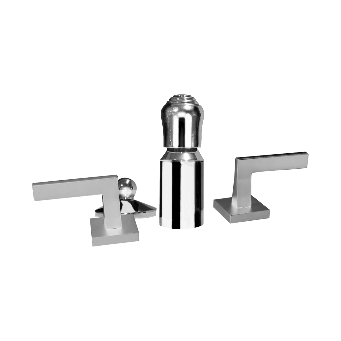 Robinet de bidet 4 trous Aquadesign Products – Drain mécanique inclus (Matrix MAT09A) - Chrome