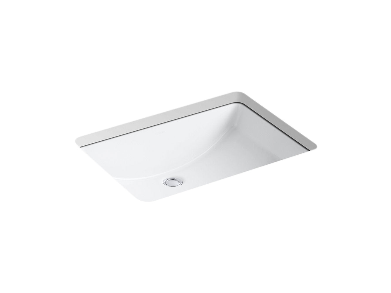 Lavabo de salle de bain encastré Kohler Ladena 23-1/4" X 16-1/4" X 8-1/8" - Blanc