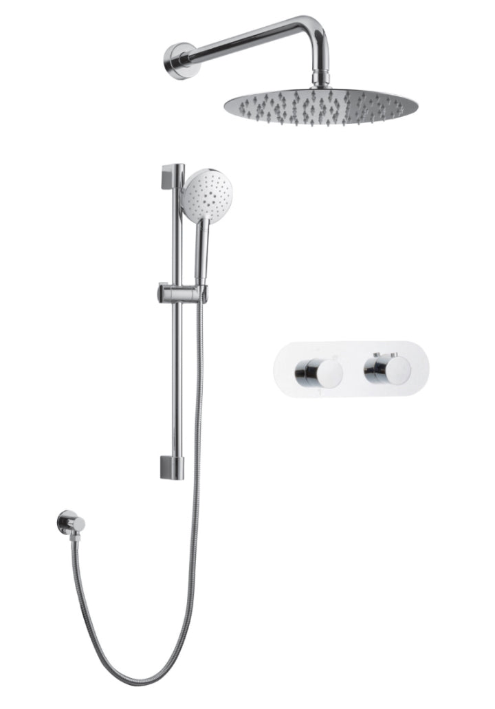 Streamline Cavalli CAVKIT3 Kit de douche thermostatique avec pomme de douche ronde de 10"