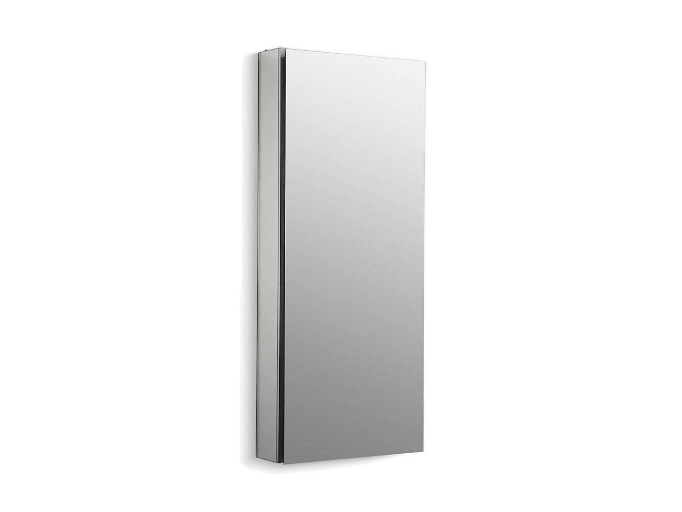 Kohler Catalan 15" W X 36-1/8" H Aluminum Single Door Medicine Cabinet With 107 Degree Hinge