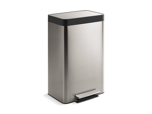 Kohler 13-Gallon Step Trash Can - Stainless Steel