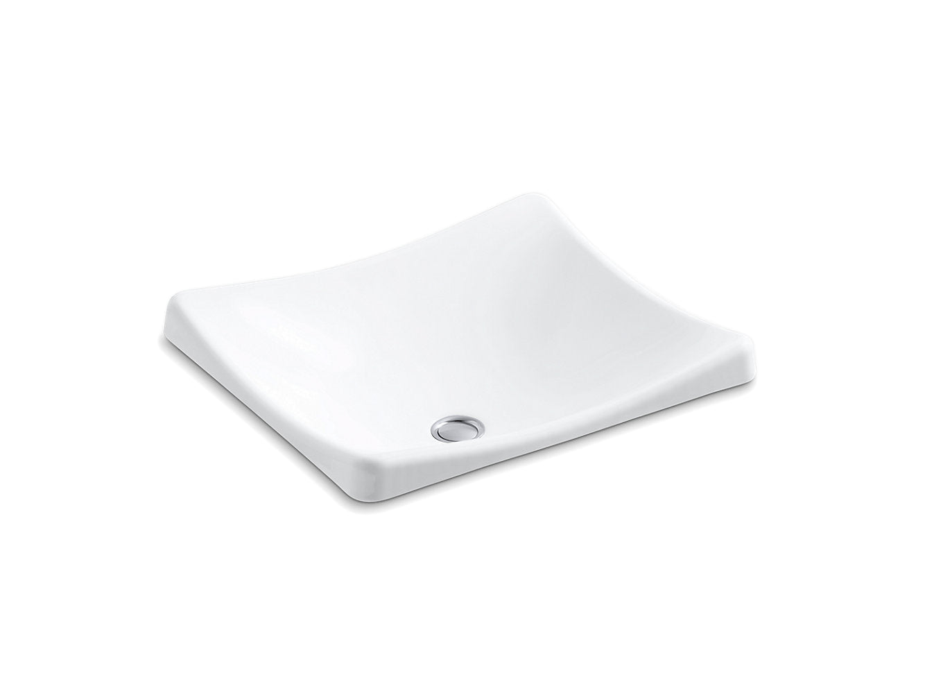 Kohler Demilav Wading Pool 18 ¼" X 15 ⅝" Vessel Bathroom Sink - White