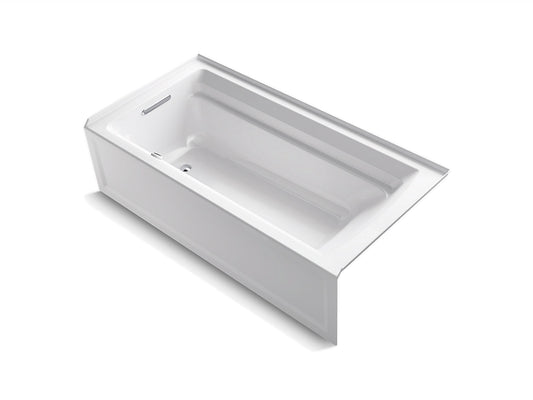 Kohler - Archer 72" X 36" Alcove Bath With Integral Apron And Left Hand Drain - White - Renoz