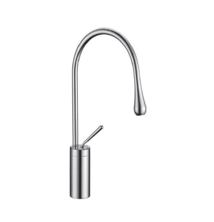 Streamline Cavalli Drop 19" Single Hole Vessel Lav With Waterdrop Spout 1.5gpm Bathroom Sink Faucet - Renoz