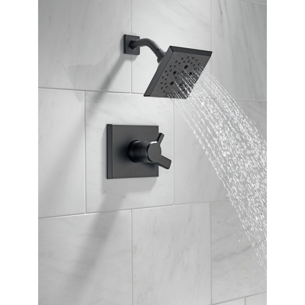 Delta PIVOTAL Monitor 17 Series H2Okinetic Shower Trim -Matte Black (Valve Sold Separately)