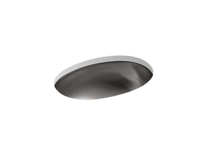 Kohler Bolero Oval 17" X 12" Drop-In Undermount Bathroom Sink With Satin Finish