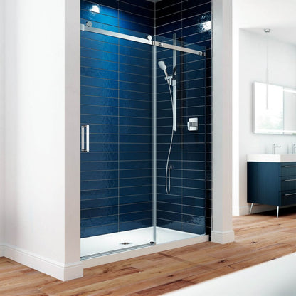 Porte de douche coulissante Kalia SPEC Koncept-II 48" x 77" avec verre transparent - Chrome