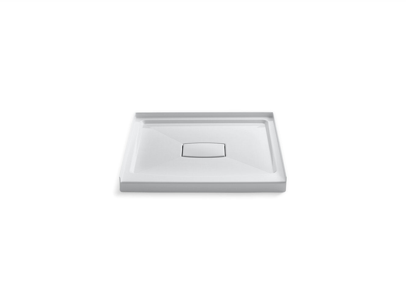 Kohler Base de douche Archer 36" X 36" à seuil unique et drain central avec couvercle amovible - Blanc