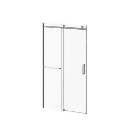 Porte de douche coulissante Kalia SPEC Koncept-II 48" x 77" avec barre à serviettes et verre transparent - Chrome