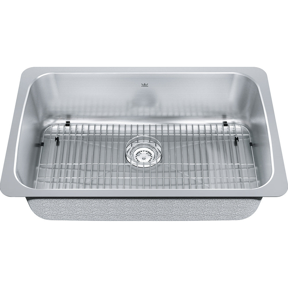 Kindred Single Bowl 30.13" x 19.13" Undermount Kitchen Sink Stainless Steel - Renoz