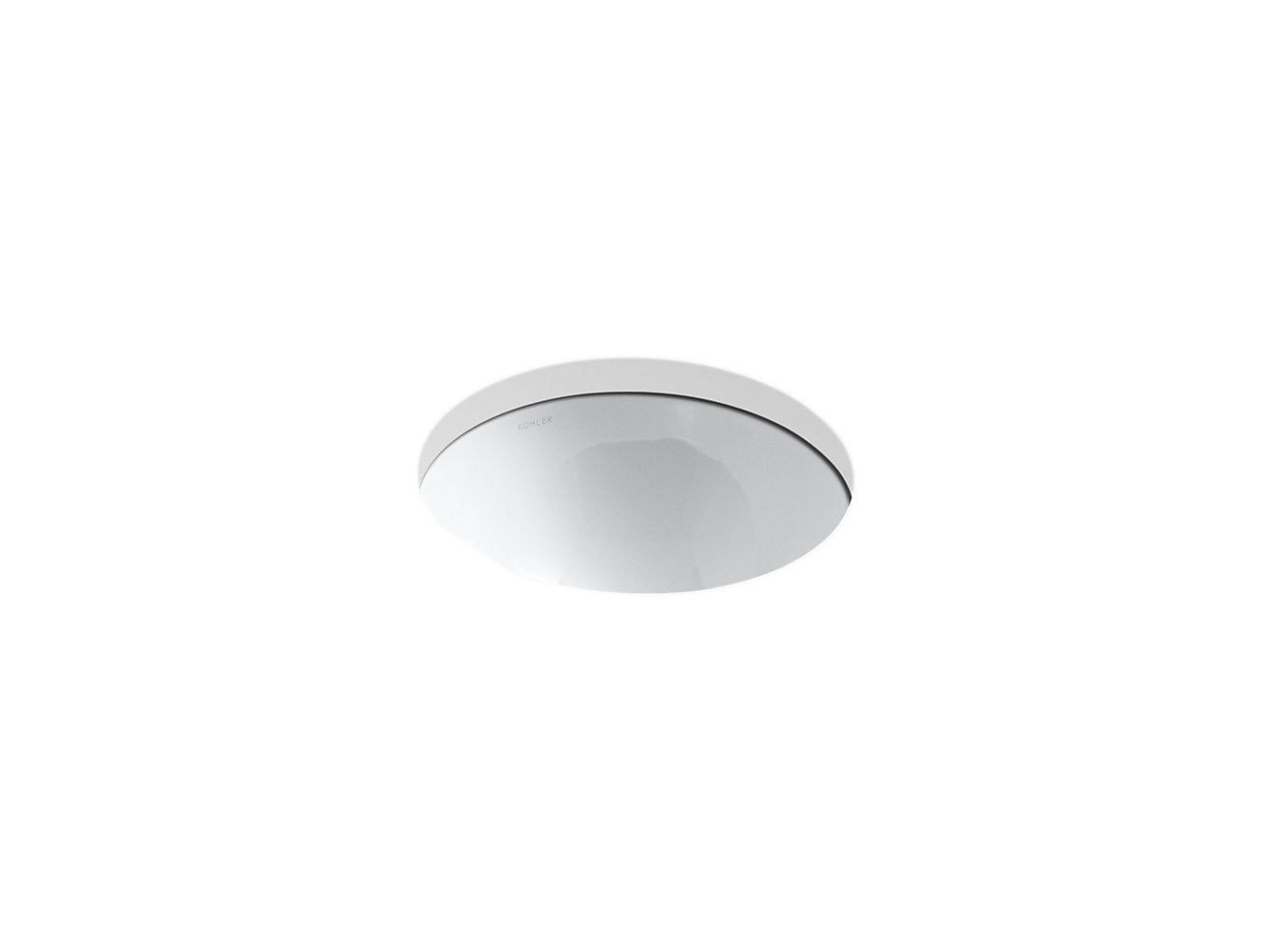 Kohler Compass 13-1/4" Drop-In Undermount Bathroom Sink - White