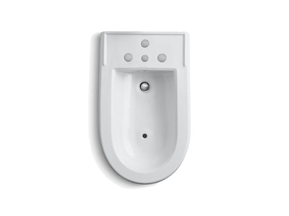 Kohler Memoirs Vertical Spray Bidet With 4 Faucet Holes- White