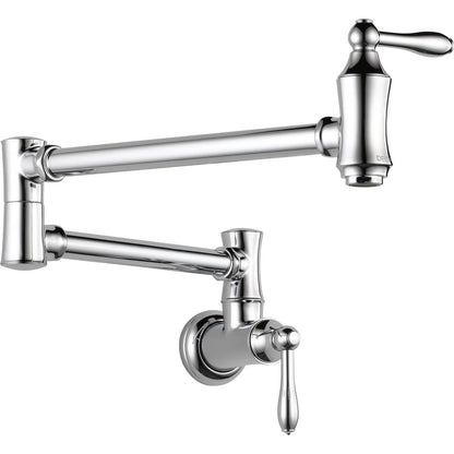 Robinet de remplissage mural traditionnel Delta - Chrome