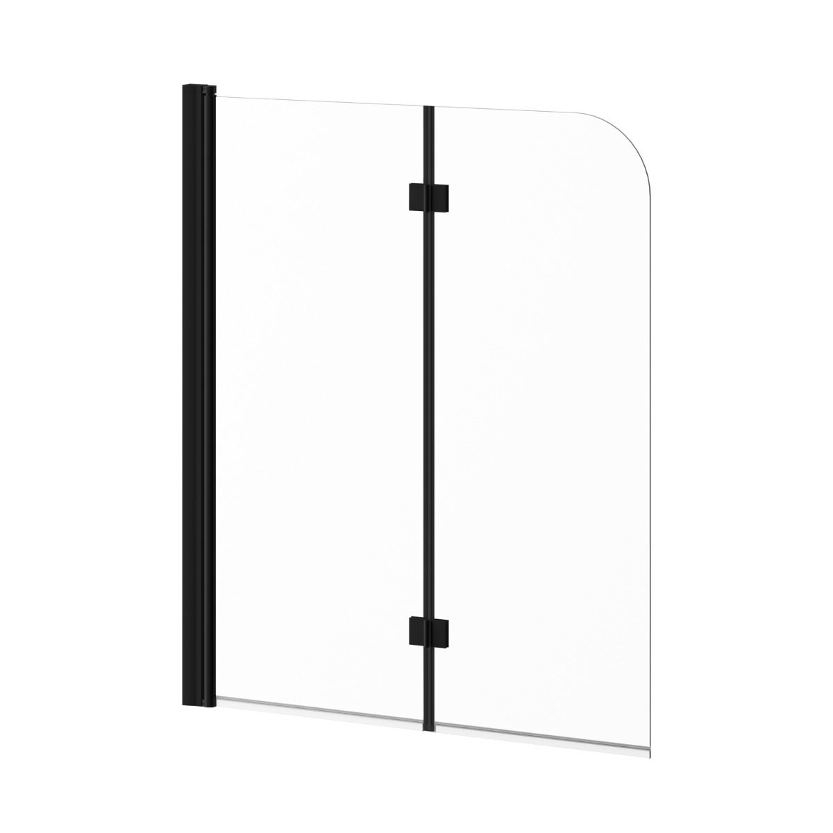 Kalia SPEC Flip 46" x 56" Bathtub Pivot Doors- Matte Black