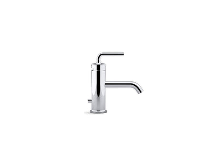 Robinet de lavabo de salle de bain à poignée simple Purist de Kohler avec poignée à levier droit - Chrome