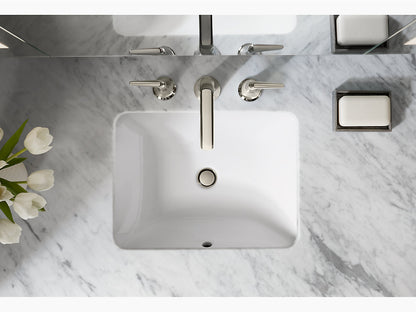 Kohler Lavabo de salle de bain rectangulaire encastré 20 ¼" X 15 ¹¹⁄₁₆" Caxton