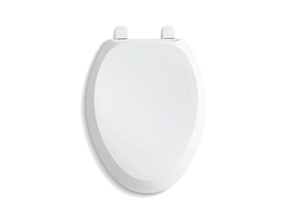 Siège de toilette allongé French Curve Quiet Close de Kohler, blanc