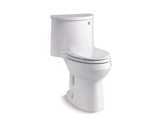 Kohler Adair Comfort Height One Piece Elongated 1.28 Gpf Chair Height Toilet With Right Hand Trip Lever And Quiet Close Seat- White