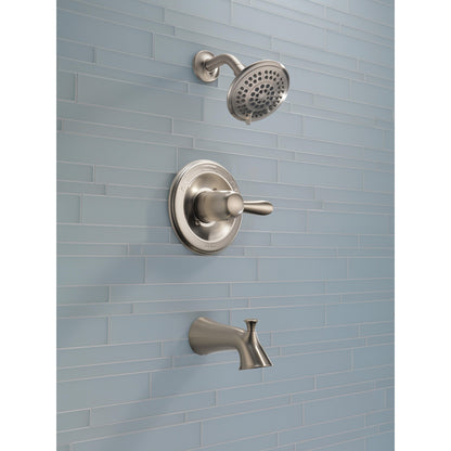 Delta LAHARA Monitor 14 Series Tub & Shower Trim -Stainless Steel (Valve Sold Separately)