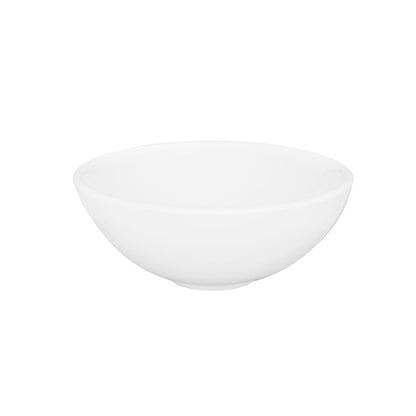 Stylish Showy 16" x 16" White Round Ceramic Vessel Bathroom Sink P-224 - Renoz