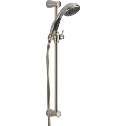 Delta Premium 3-Setting Slide Bar Hand Shower- Stainless Steel