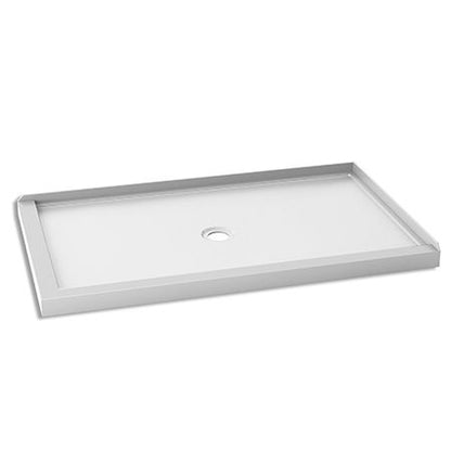 Base de douche rectangulaire en acrylique Kalia SPEC Koncept 60" x 36" avec drain centré