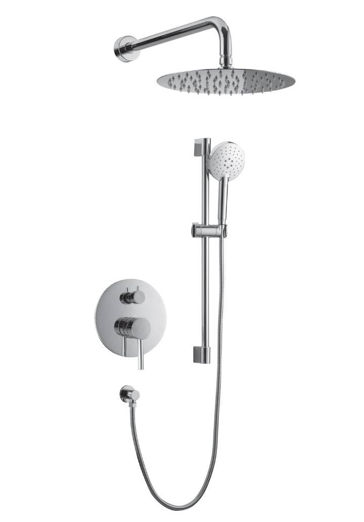 Streamline Cavalli CAPB1-RD Shower Kit With 10" Square Shower Head and Square Hand Shower - Renoz