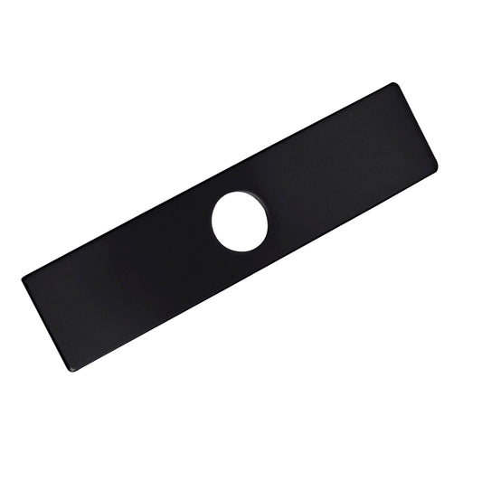 Stylish Kitchen Faucet Plate Hole Cover Deck Plate Escutcheon in Matte Black Finish A-803N - Renoz