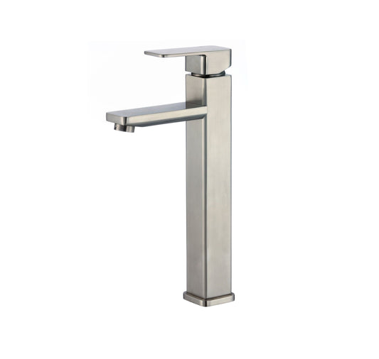 Stylish Daysi Brushed Nickel 12" Single-Hole Vessel Sink Bathroom Faucet B-121B - Renoz